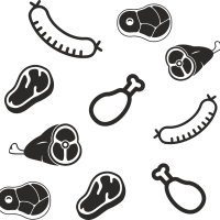 Butcher's shop Pattern Privacy Window film