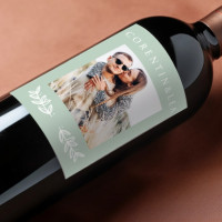 Wedding bottle label