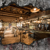 Bar Panoramic Wallpaper