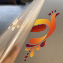 Blackout film with white support