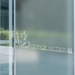 Notary Office Logo Privacy Window film