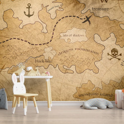 Pirate card Panoramic wallpaper