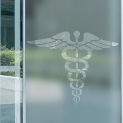 Caduceus Medical Logo Privacy Window film