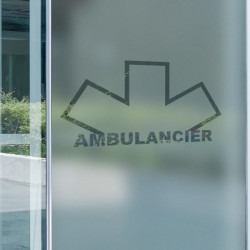 Ambulance driver logo 3 Privacy Window film