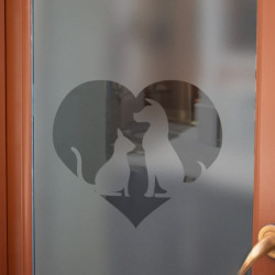 Veterinary clinic 3 Logo Privacy Window film