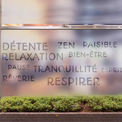 Sticker Lettrage Zen Dépoli