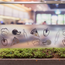 Pizzeria Privacy Window film