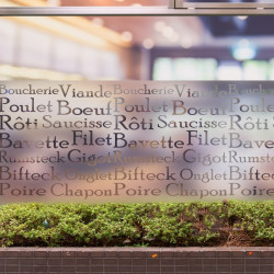 Sticker Lettrage Boucherie Dépoli