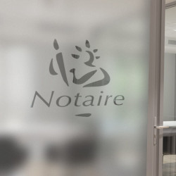 Notary Logo Privacy Window film