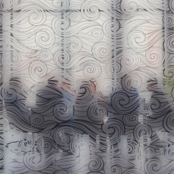 Tumult Waves Pattern Privacy Window film