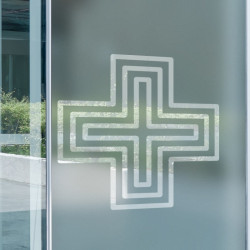 Cross Pharmacy 2 Privacy Window film