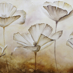Painted Flowers Panoramic wallpaper