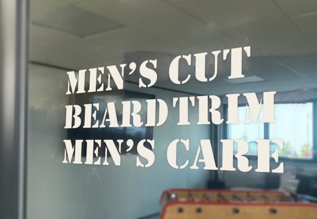 Window Vinyl lettering