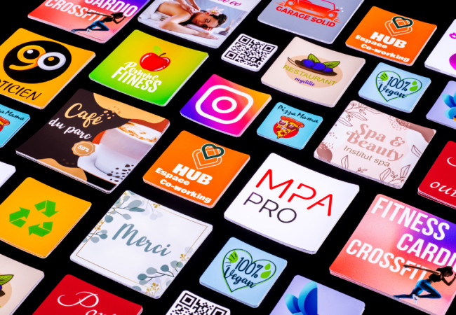 Rounded Corner Square Stickers