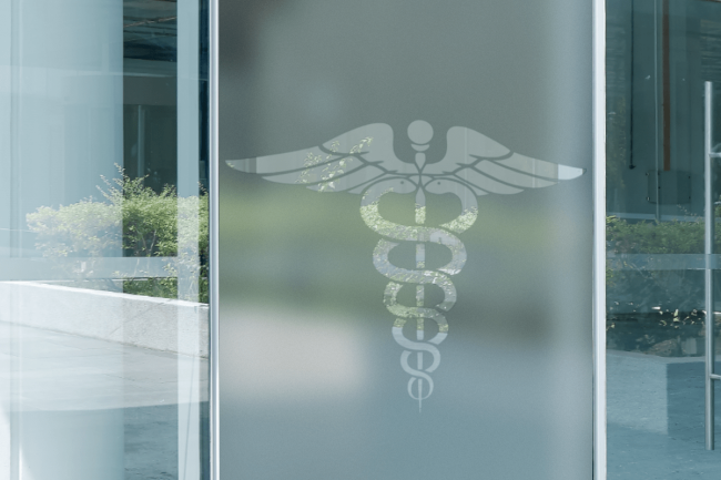Caduceus Medical Logo Privacy Window film