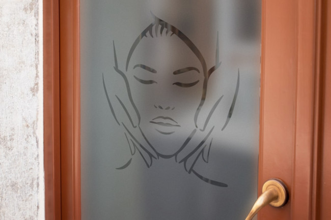 Massage Logo Privacy Window film