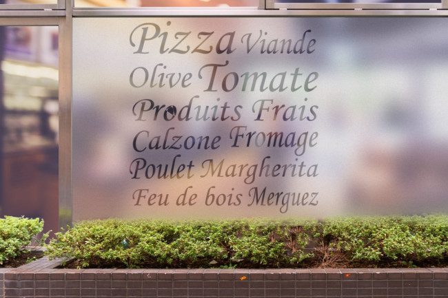 Sticker Lettrage Pizzeria Dépoli