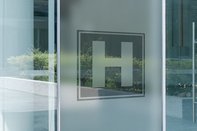 Hospital Logo Privacy Window film
