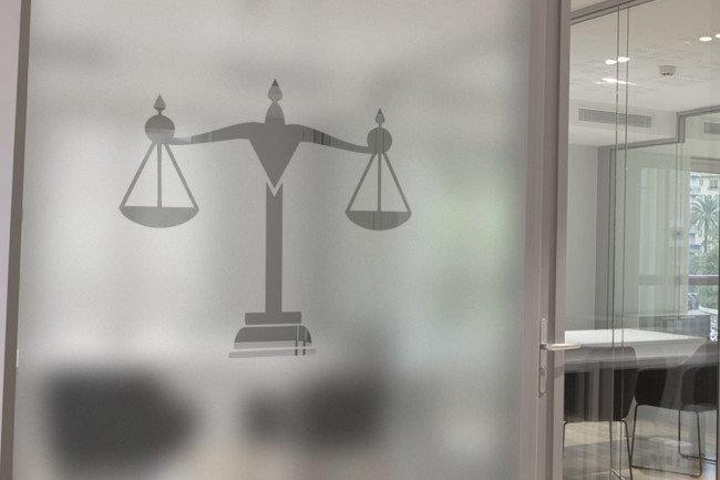 Logo Lawyer Scale Privacy Window film