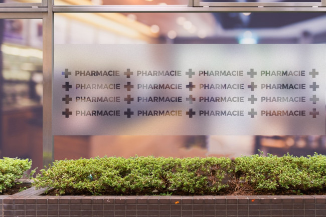 Cross Pharmacy 4 Privacy Window film