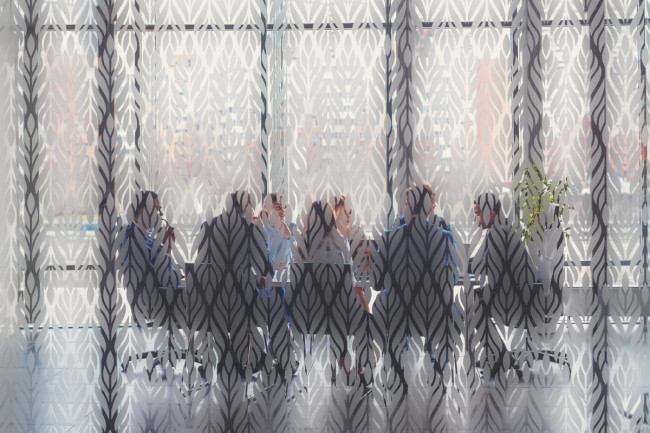 Feather pattern Privacy Window film